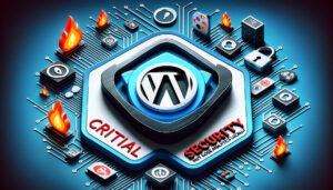 Digital image of a critical security alert for the WordPress 'CAOS | Host Google Analytics Locally' plugin.