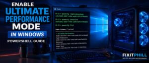 Enable Ultimate Performance Mode in Windows PowerShell