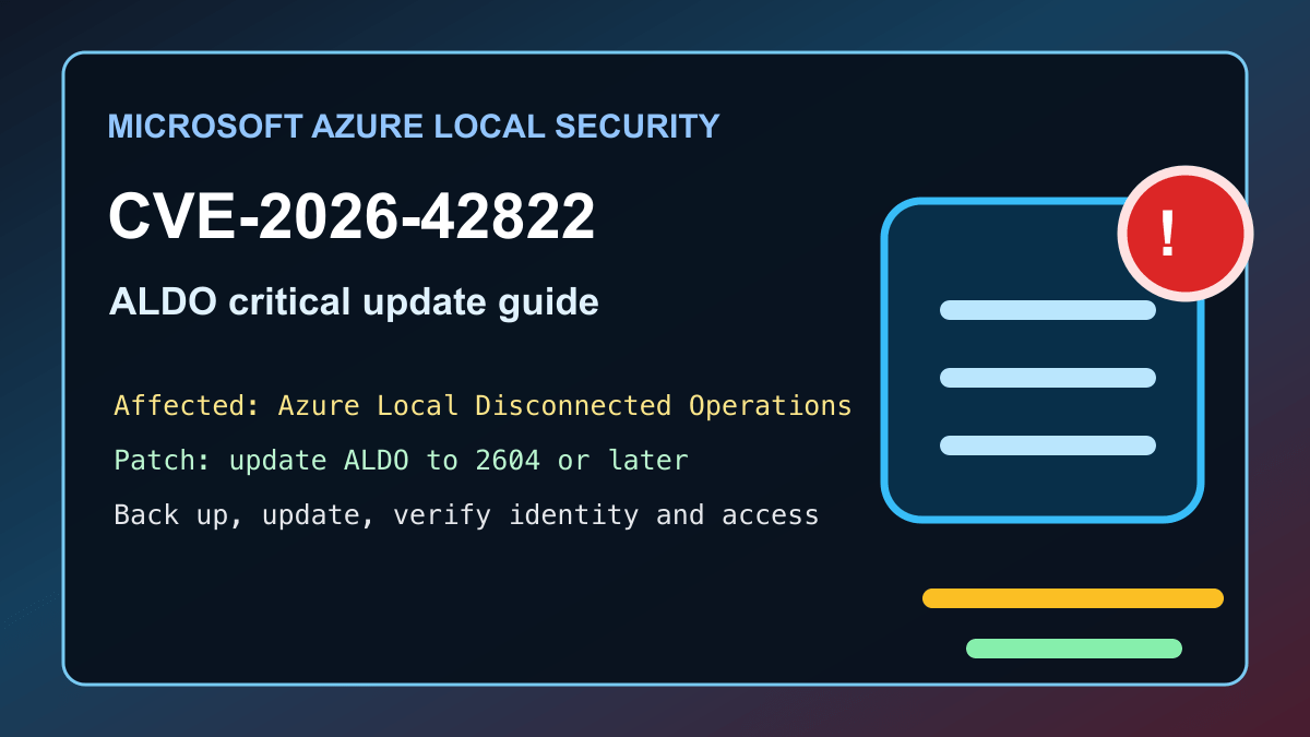 Azure Local ALDO CVE-2026-42822 Critical Patch Guide