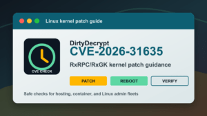 DirtyDecrypt CVE-2026-31635 Linux kernel RxRPC RxGK patch checklist for hosting and container admins