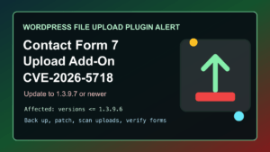 Drag and Drop Multiple File Upload CVE-2026-5718 WordPress patch guide