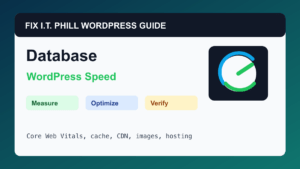How to Clean a WordPress Database Safely WordPress performance tutorial for speed, cache, hosting, backups, and verification
