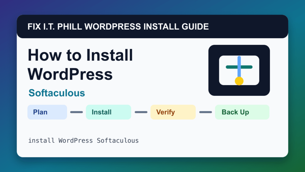 How to Install WordPress by Softaculous installation tutorial showing setup, verification, SSL, backups, and first-hour checks