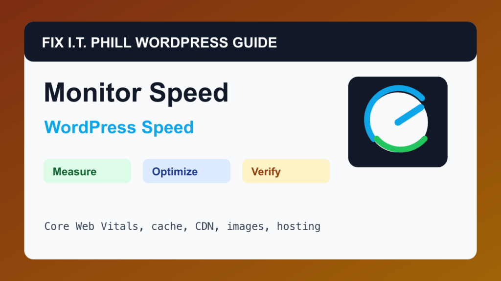 How to Monitor WordPress Performance After Updates WordPress performance tutorial for speed, cache, hosting, backups, and verification