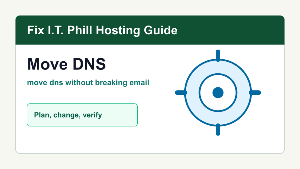 How to Move DNS Without Breaking Email tutorial for domain, DNS, SSL, business email, WordPress, and hosting verification