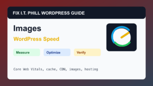 How to Optimize WordPress Images Safely WordPress performance tutorial for speed, cache, hosting, backups, and verification