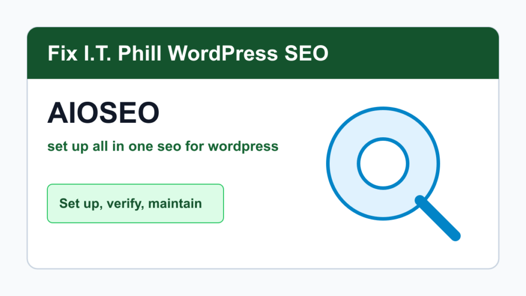 How to Set Up All in One SEO for WordPress tutorial for WordPress SEO setup, verification, backups, and maintenance