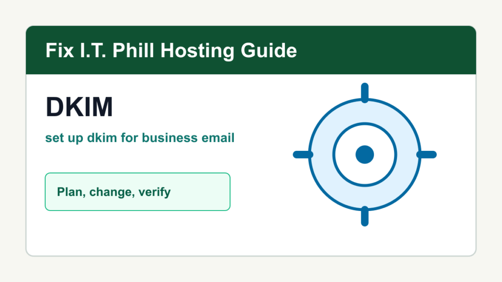 How to Set Up DKIM for Business Email tutorial for domain, DNS, SSL, business email, WordPress, and hosting verification