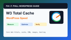How to Set Up W3 Total Cache for WordPress WordPress performance tutorial for speed, cache, hosting, backups, and verification