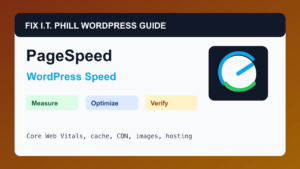 How to Use PageSpeed Insights for WordPress WordPress performance tutorial for speed, cache, hosting, backups, and verification