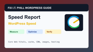 How to Write a WordPress Performance Report for Clients WordPress performance tutorial for speed, cache, hosting, backups, and verification