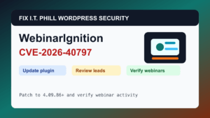 WebinarIgnition CVE-2026-40797 WordPress SQL injection patch guide for webinar registration sites
