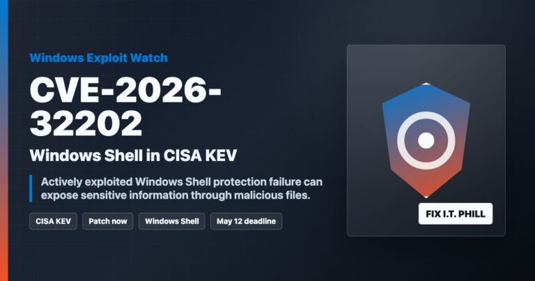 Windows Shell CVE-2026-32202 CISA KEV active exploitation patch warning