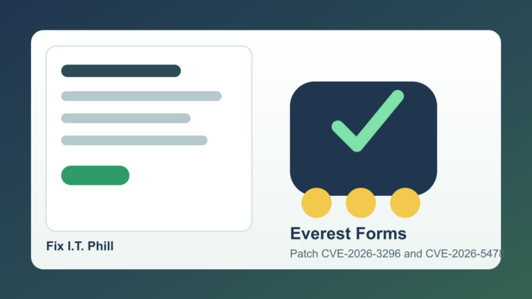 Everest Forms WordPress plugin patch checklist for CVE-2026-3296 and CVE-2026-5478