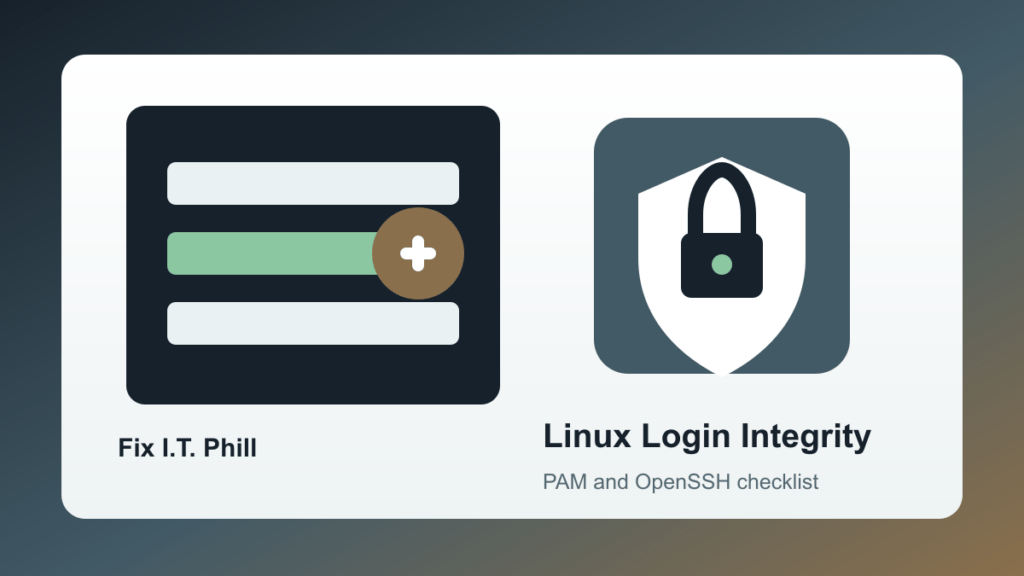 Velvet Ant Linux login integrity checklist for PAM, OpenSSH, server rebuilds, credential rotation, and hosting admin verification