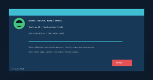Drupal Tealium iQ and Geolocation Field critical module patch checklist for CVE-2026-13244 and CVE-2026-13242