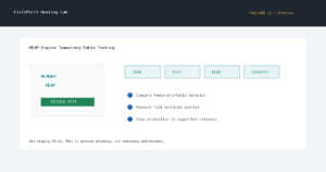 MariaDB 13.1 HEAP engine staging checklist for JSON TEXT BLOB and GEOMETRY temporary-table testing