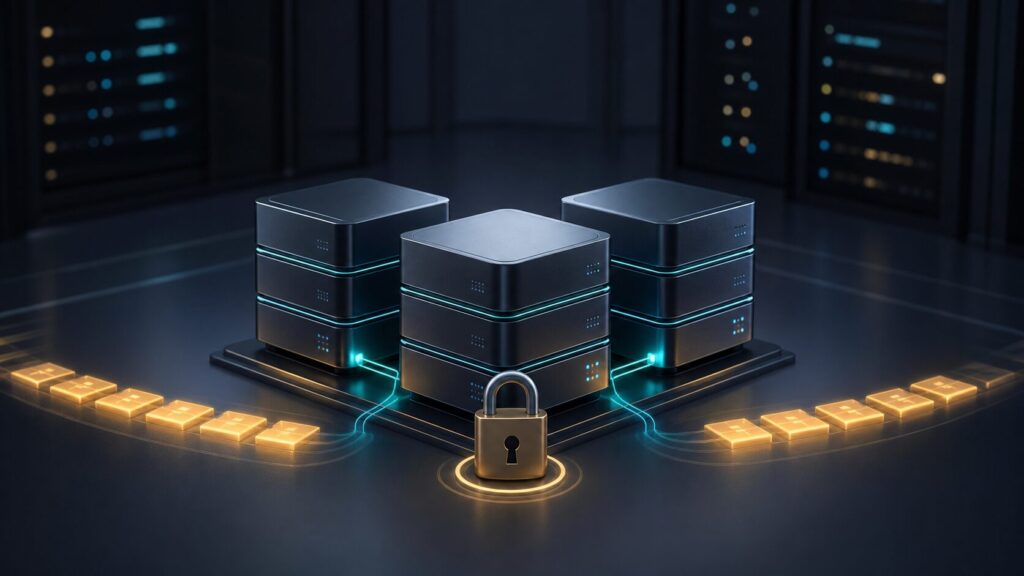 RabbitMQ server cluster security maintenance with a padlock