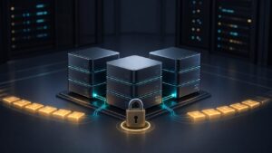 RabbitMQ server cluster security maintenance with a padlock