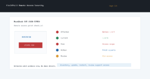 RustDesk CVE-2026-57850 remote access patch checklist for version 1.4.9