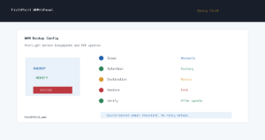 WHM Backup Configuration checklist before EasyApache and PHP security updates