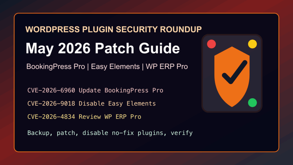 WordPress plugin security update checklist for Code Engine, Essential Addons for Elementor, and Simple JWT Login